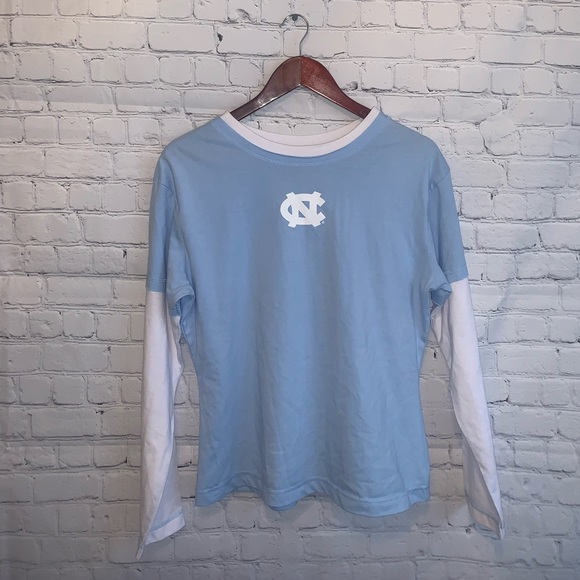 concepts sports Tops - Concepts Sports Blue & White UNC Long sleeve sz L